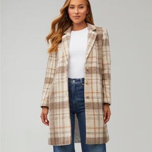 BB Dakota by Steve Madden Plaid to be Said Coat
